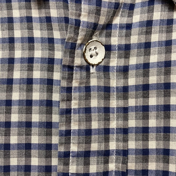 Rag & Bone Men’s Plaid Tailored Workwear Shirt Long-sleeved Blue Gray Cotton Med - Picture 4 of 11